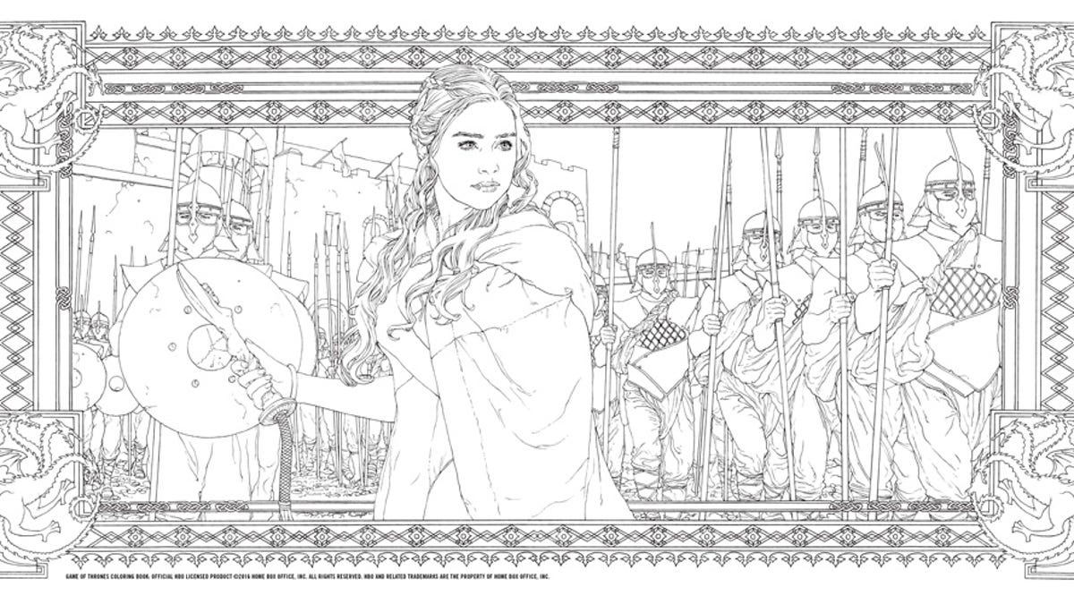 Crayons are ing new game of thrones coloring book to debut