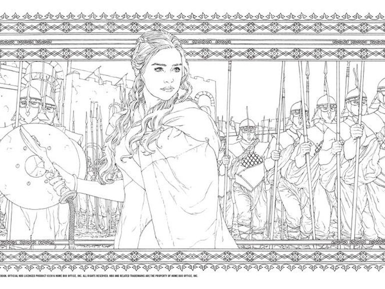 Coloring page game of thrones tv shows â printable coloring pages