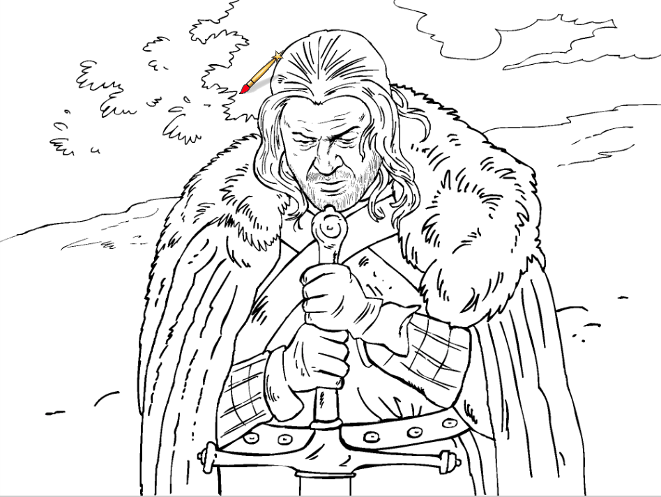 Coloring page game of thrones tv shows â printable coloring pages