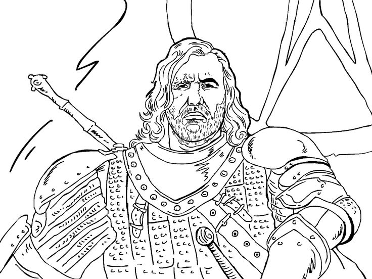 Game of thrones colouring in page