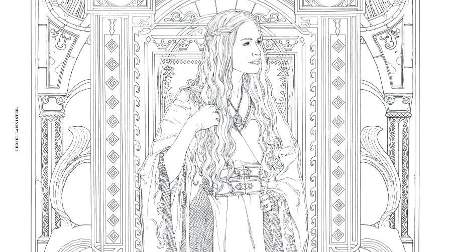 Game of thrones a new coloring book lets you color in cersei however you want