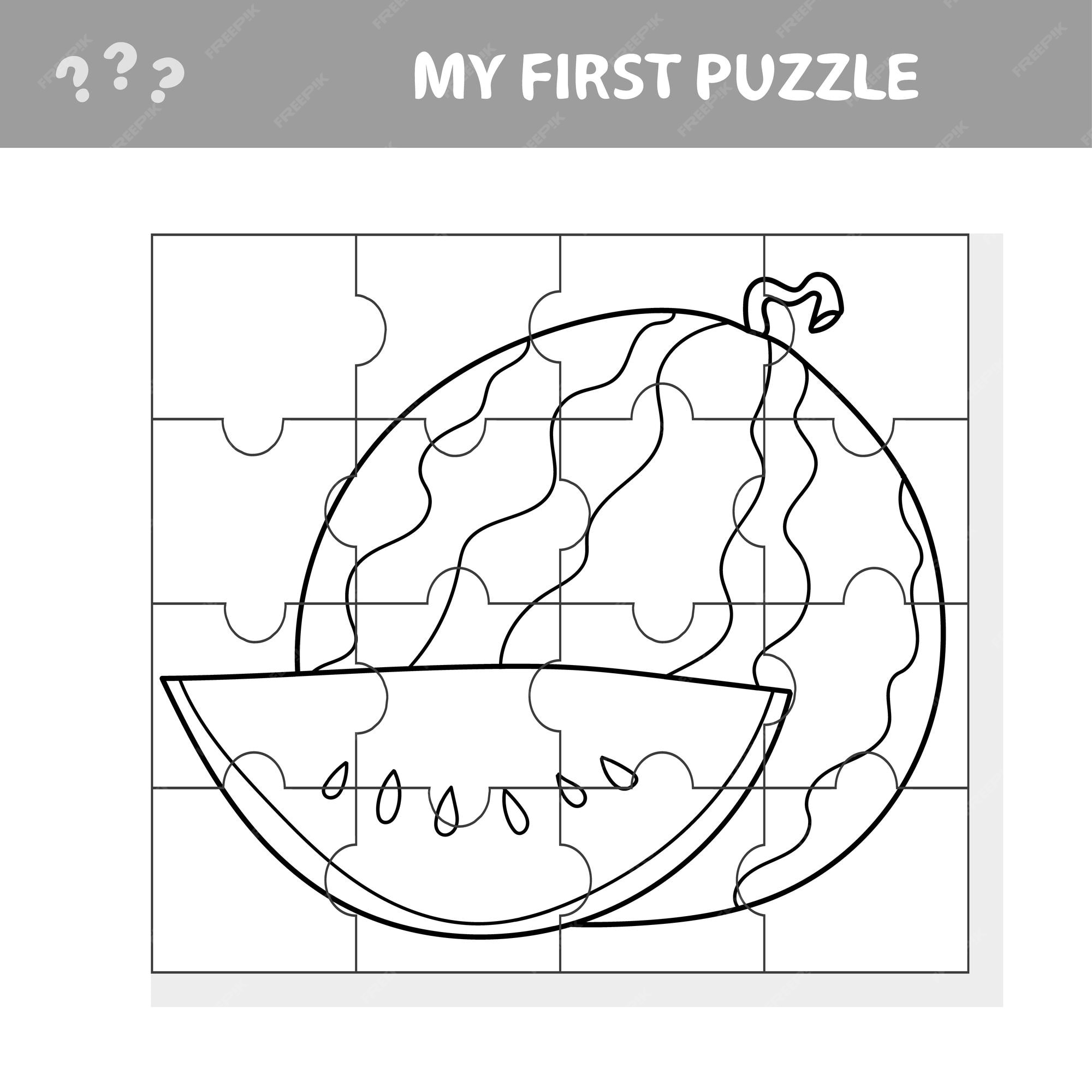 Premium vector my first puzzle