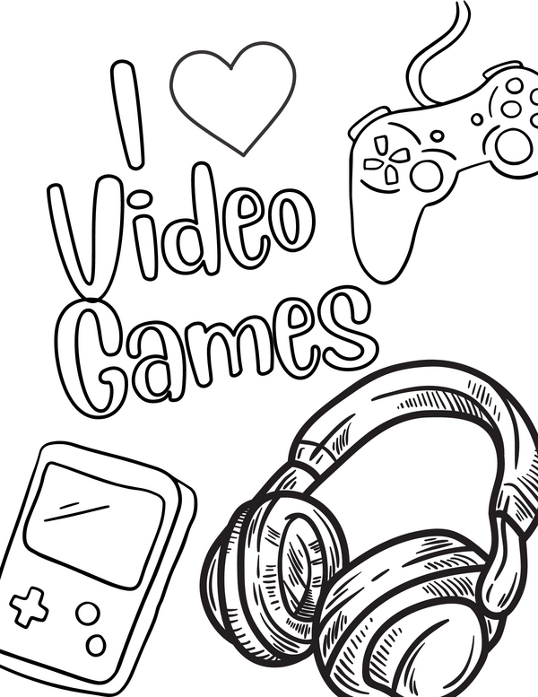 Free gaming coloring pages coloring pages video game drawings colouring book games