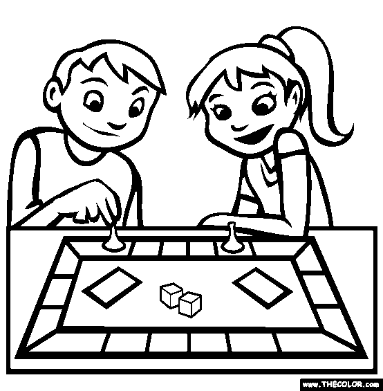 Board gae coloring page free board gae online coloring