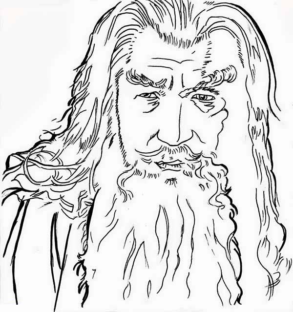 Sketch of gandalf in the lord of the rings coloring page coloring pages lord of the rings coloring book pages