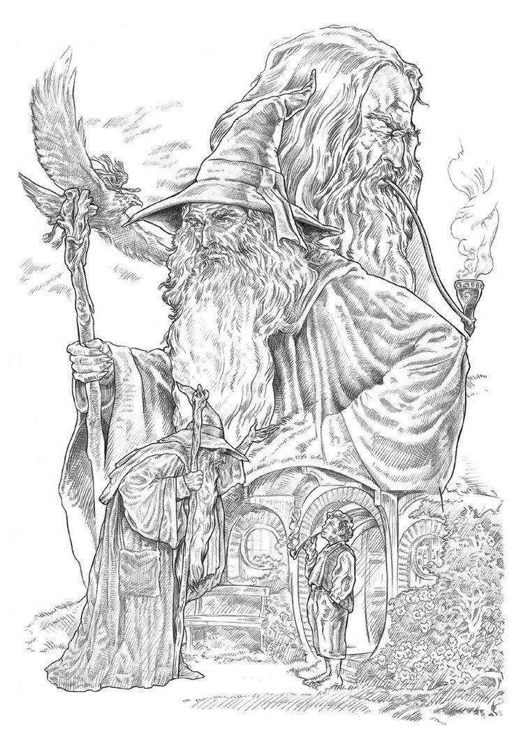 Gandalf dragon coloring page gandalf the grey gandalf