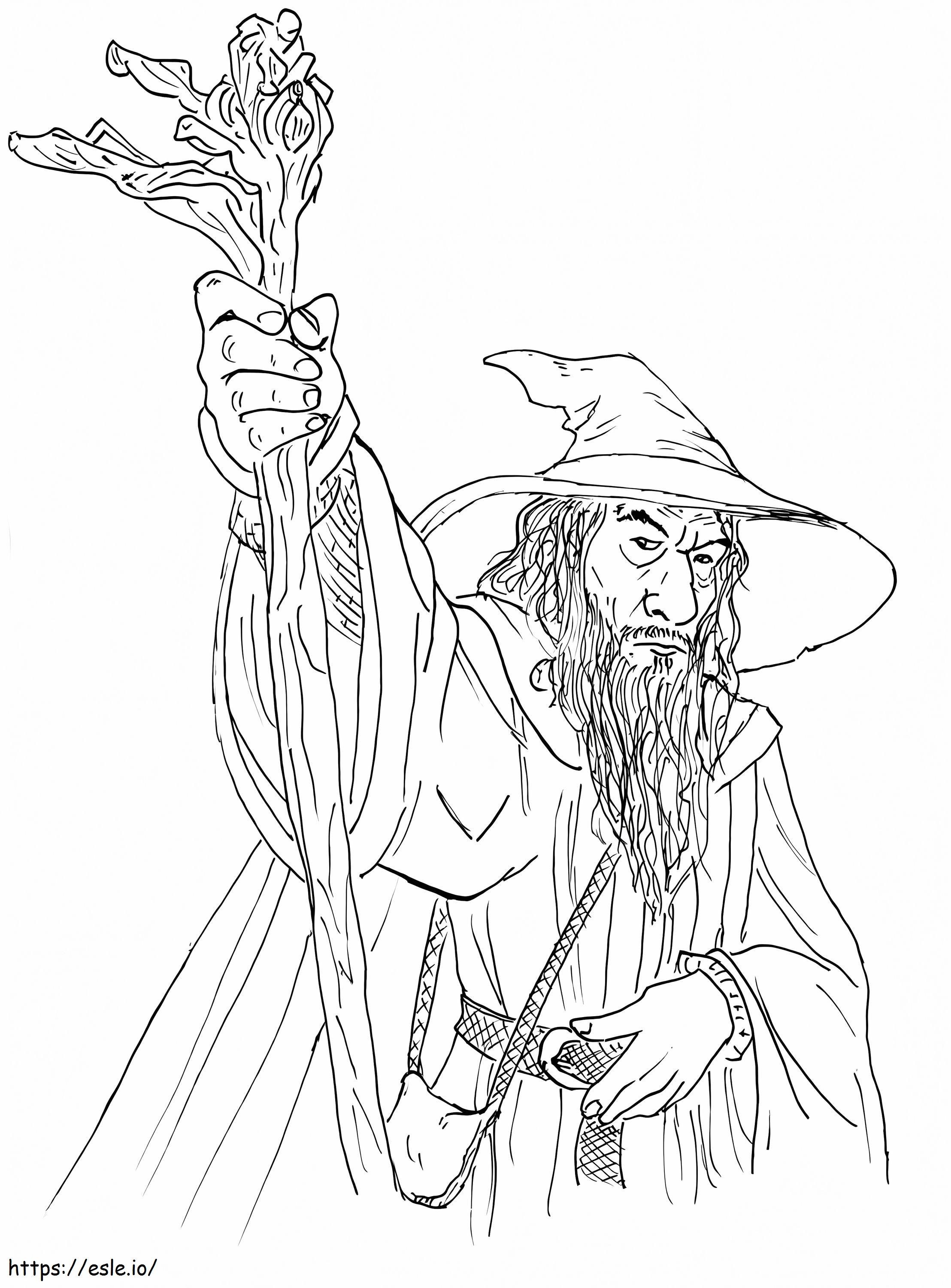 Gandalf coloring page