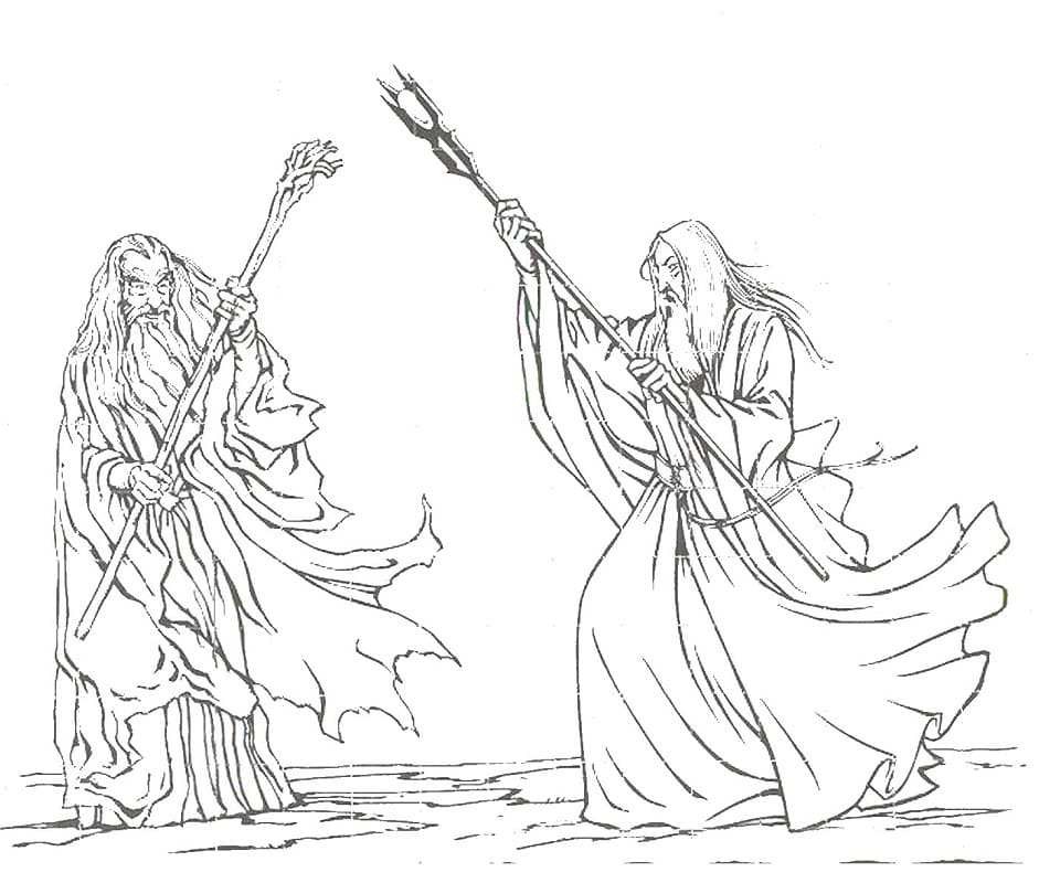 The lord of the rings coloring pages