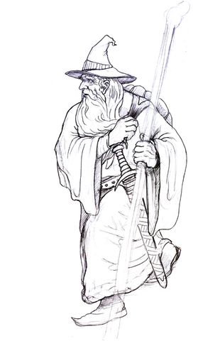 Gandalf on his way coloring page coloring pages adult colouring printables color