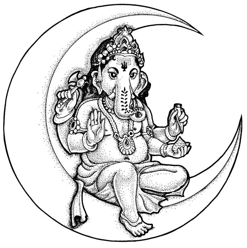 Ganesha coloring pages printable for free download