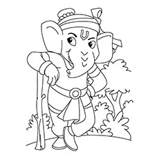 Cute lord ganesha coloring pages for your little one