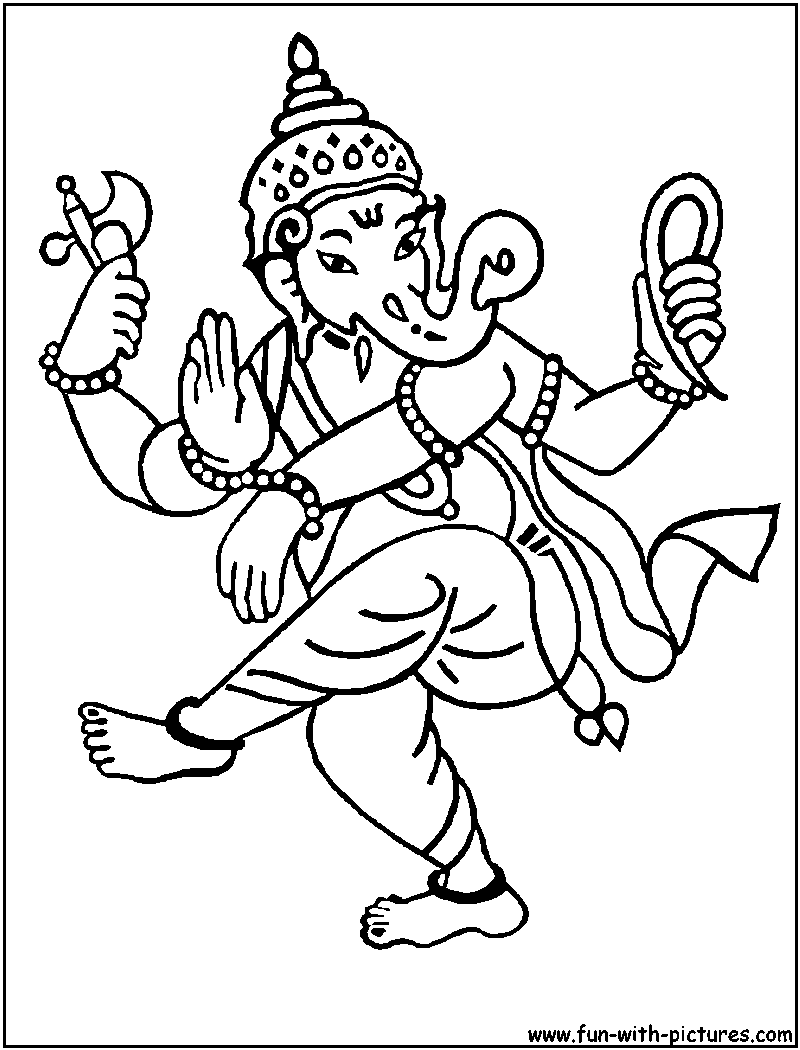 Hindu coloring pages