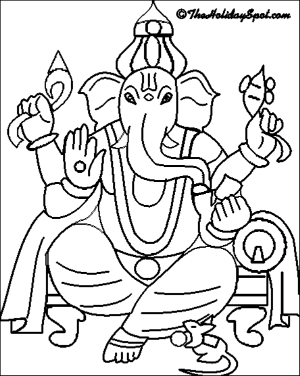 Ganesha coloring pages