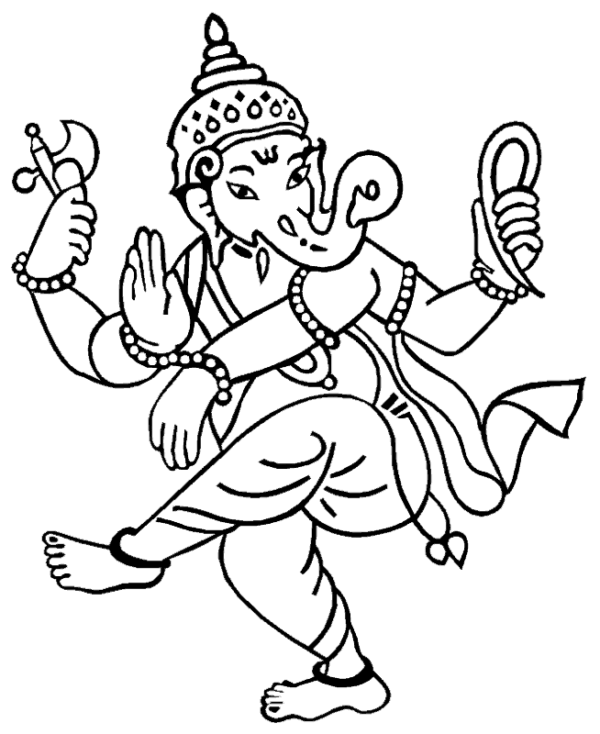 Ganesha coloring pages printable for free download