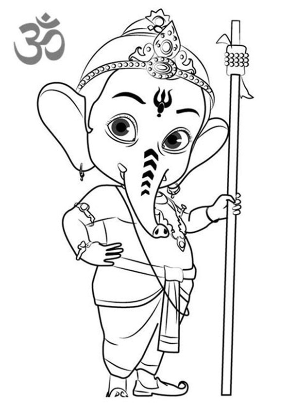 Coloring pages bal ganesha coloring pages for kids