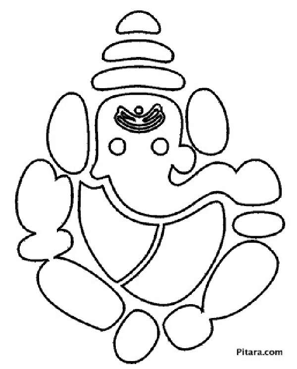 Lord ganesha coloring pages for kids kids network
