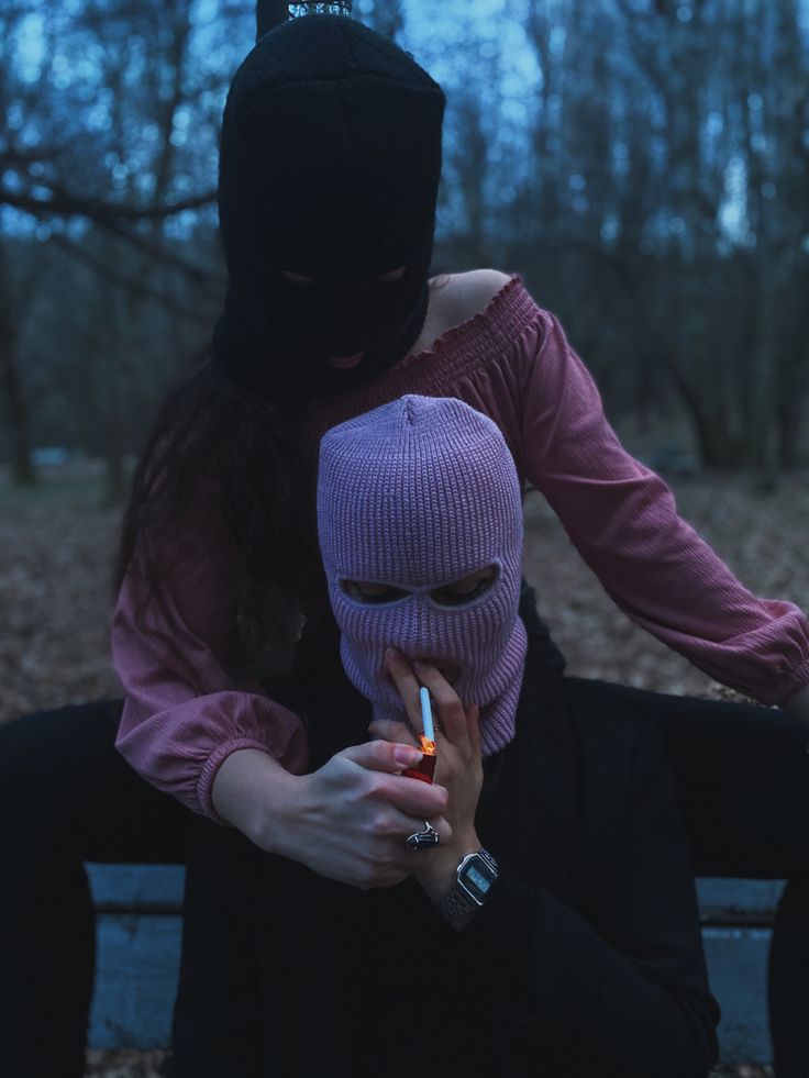 Bandit fashion photo forest dark aesthetics girl gang aesthetic thug girl gangster girl