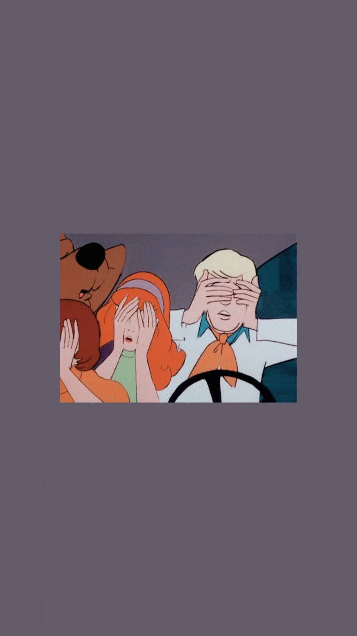 Download aesthetic cartoon scooby doo gang wallpaper