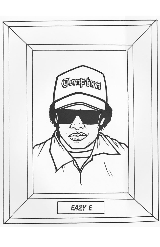 Gangsta rap coloring book