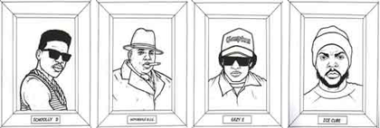 Gangsta rap coloring book by aye jay