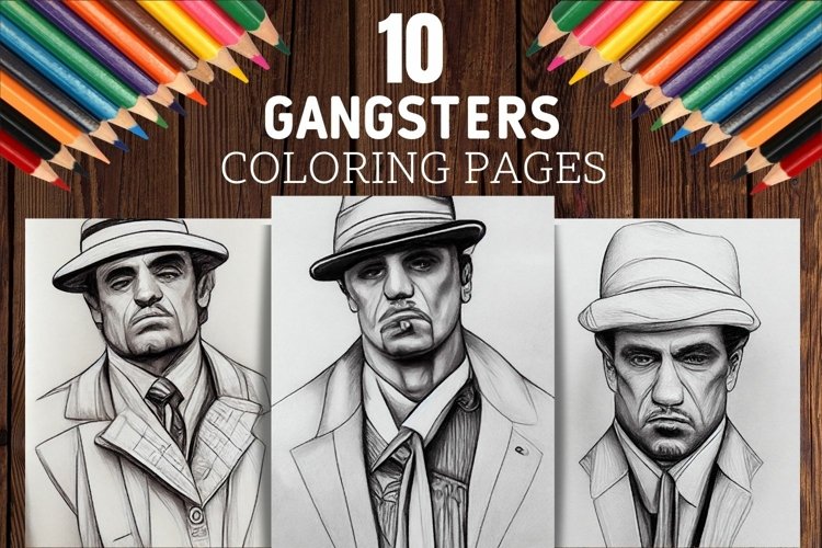 Gangsters coloring pages