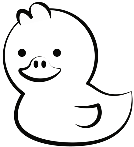 Rubber duck coloring pages free coloring pages