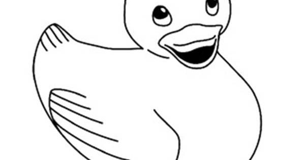 Rubber duck coloring pages