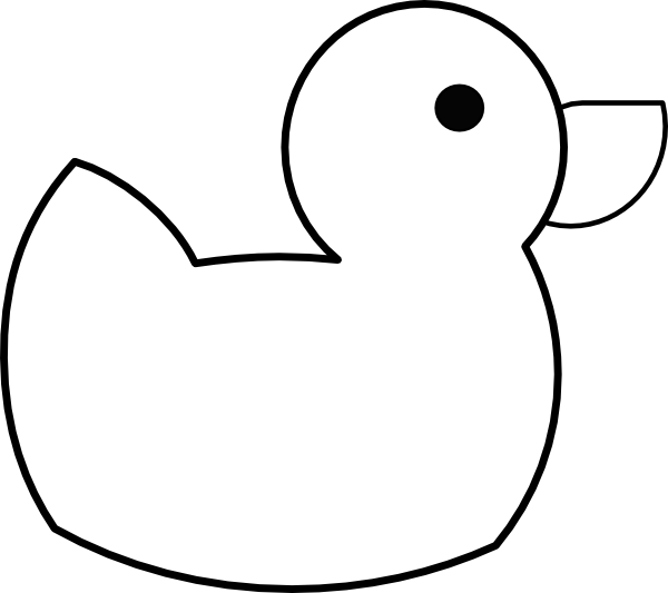 Rubber duck coloring pages