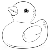 Rubber duck coloring pages free coloring pages