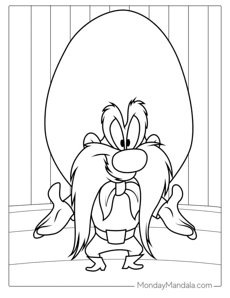 Looney tunes coloring pages free pdf printables