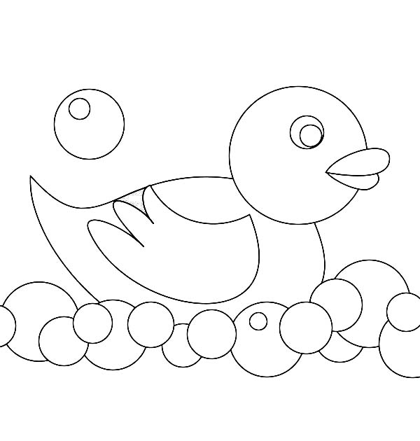 Rubber duck coloring pages