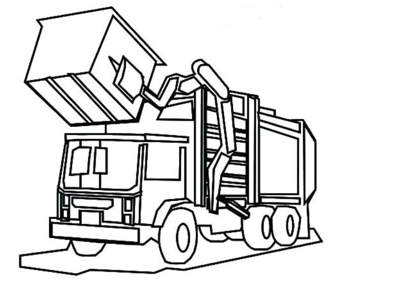 Garbage truck coloring pages printable truck coloring pages valentines day coloring page online coloring pages