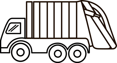 Garbage truck coloring page free printable coloring pages