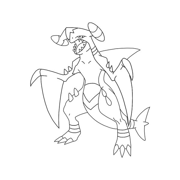 Free garchomp template by behindclosedeyes on