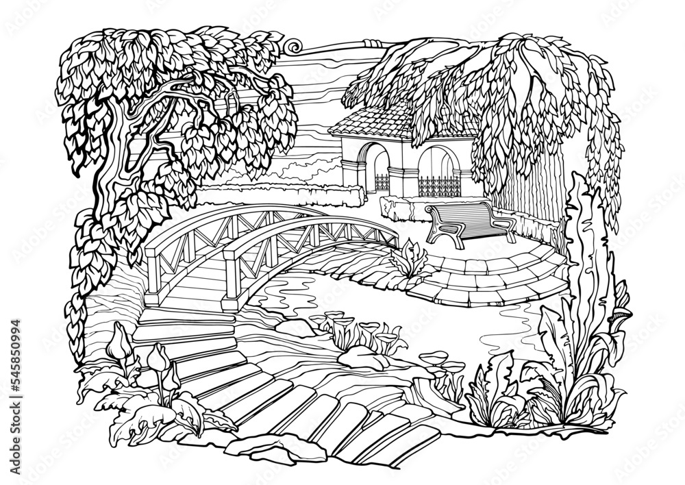 Romantic secret garden coloring pages anti