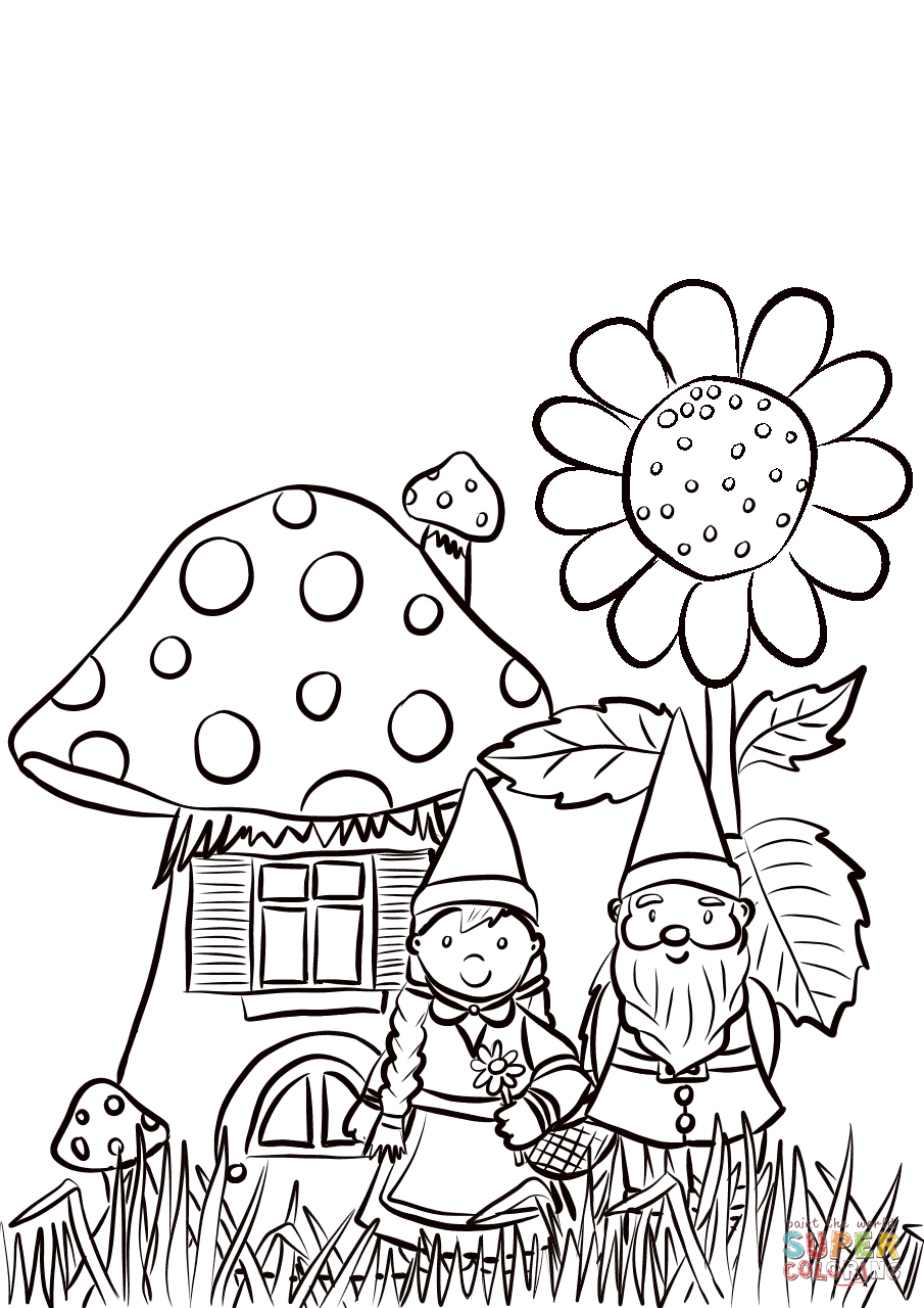 Garden gnomes family coloring page free printable coloring pages family coloring pages garden coloring pages coloring pages