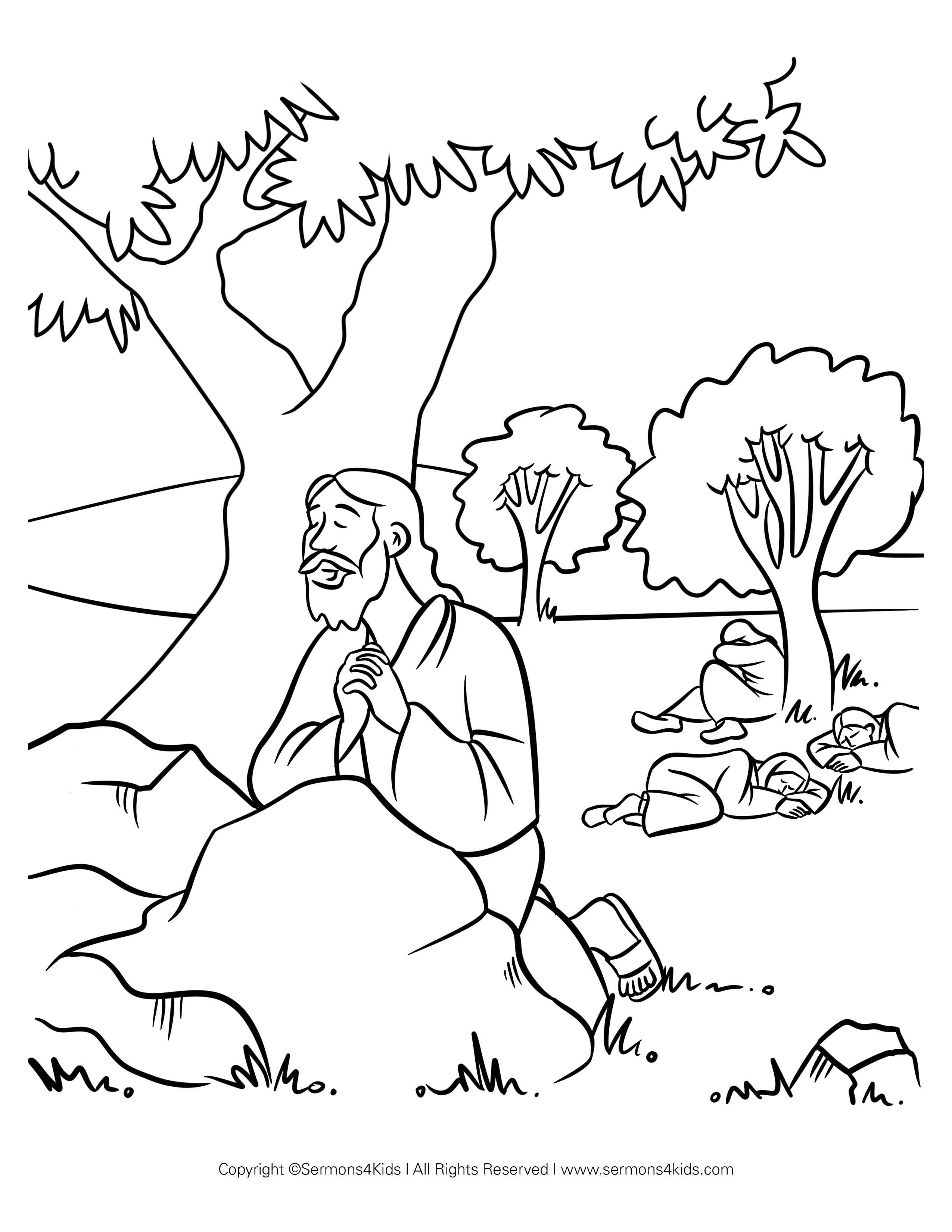 Jesus praying in the garden childrens sermons from