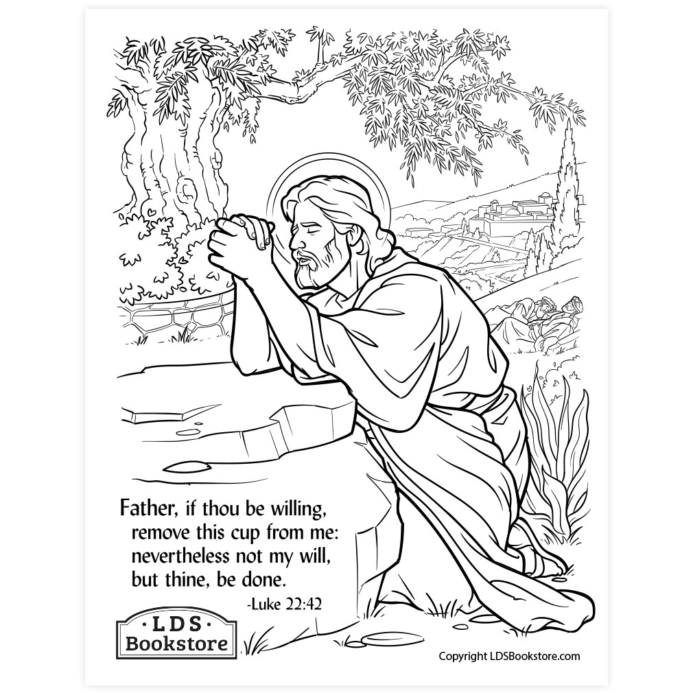 Gethsemane coloring page