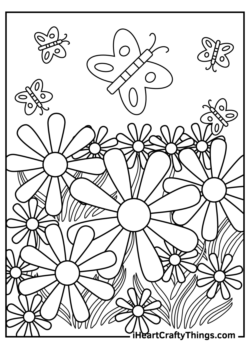 Garden coloring pages free printables