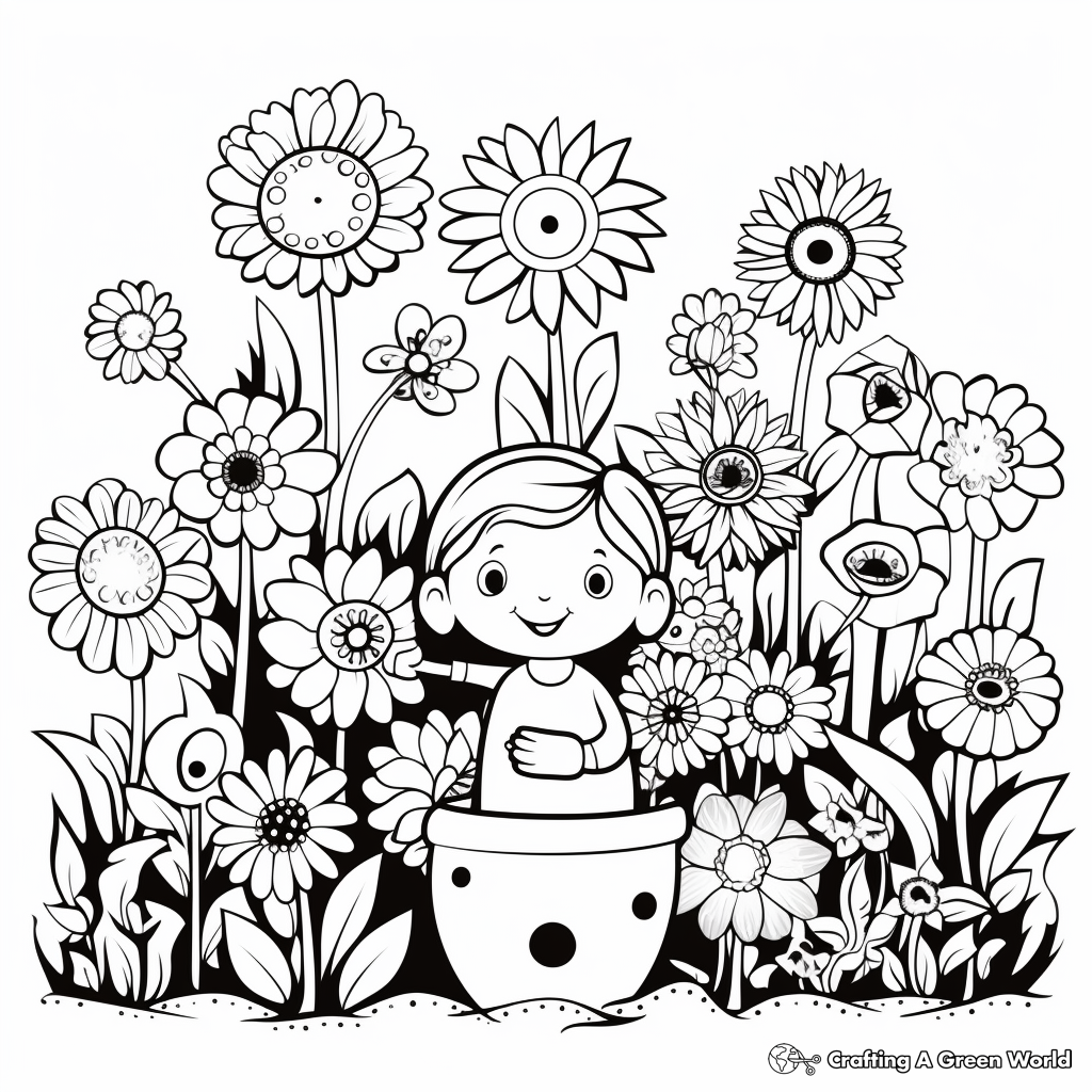 Garden coloring pages