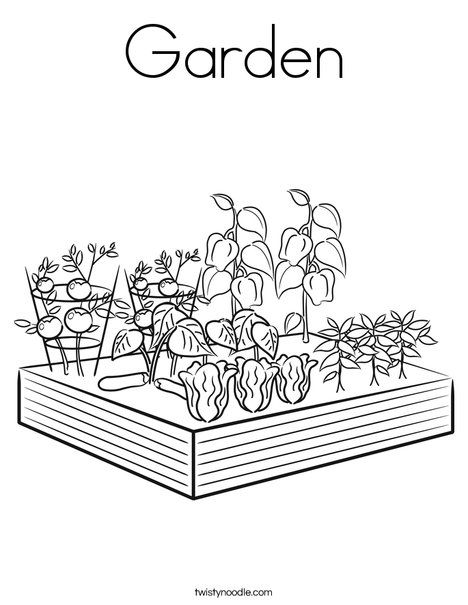 Garden coloring page garden coloring pages flower coloring pages vegetable coloring pages