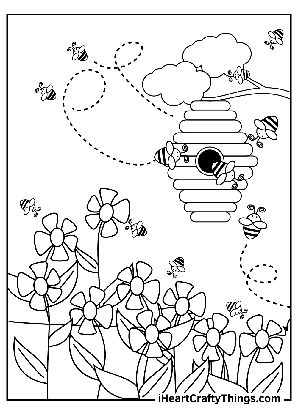 Garden coloring pages free printables