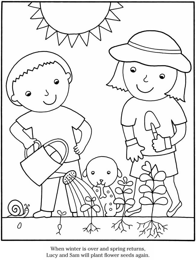 Wele to dover publications coloring pages preschool garden flower coloring pages