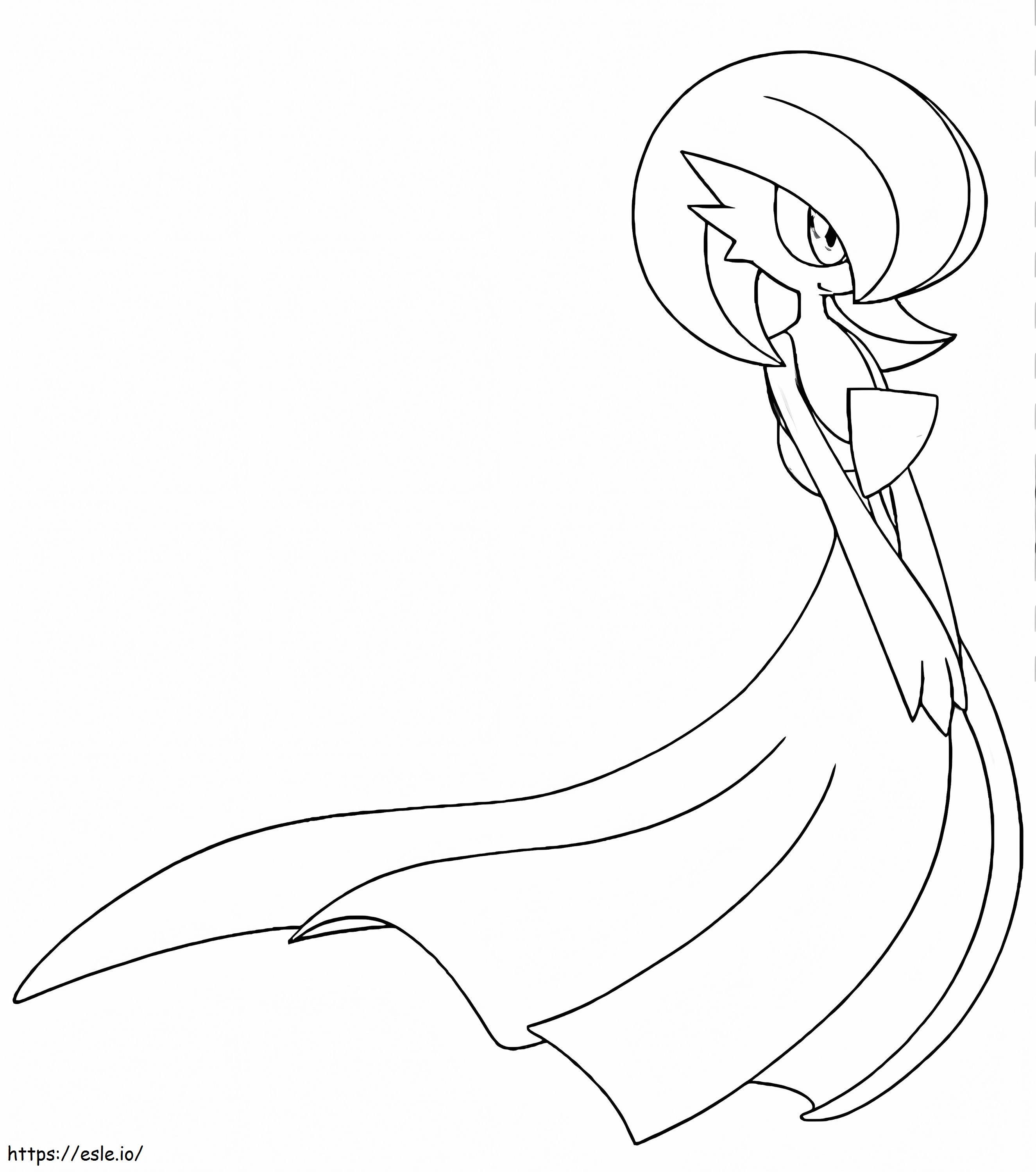 Lovely gardevoir coloring page