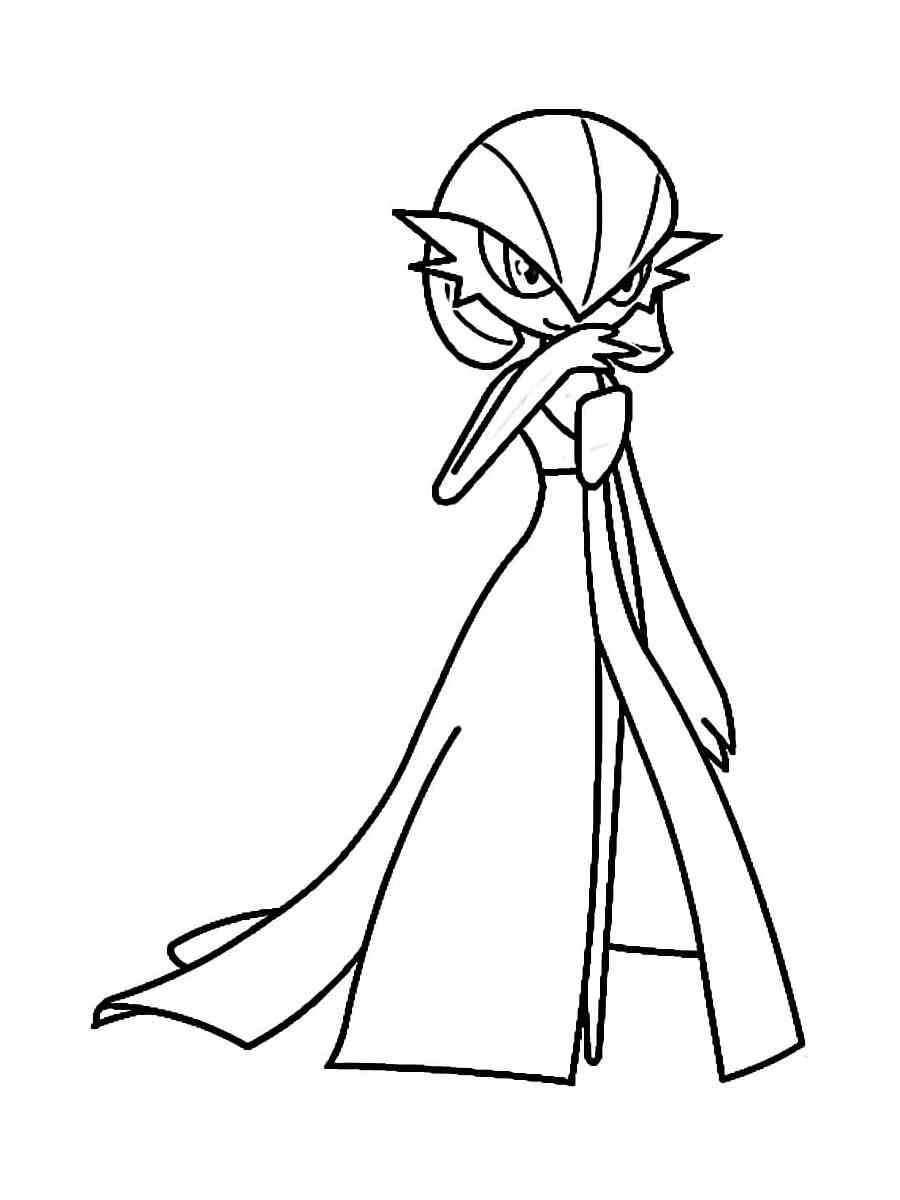 Gardevoir pokemon coloring pages