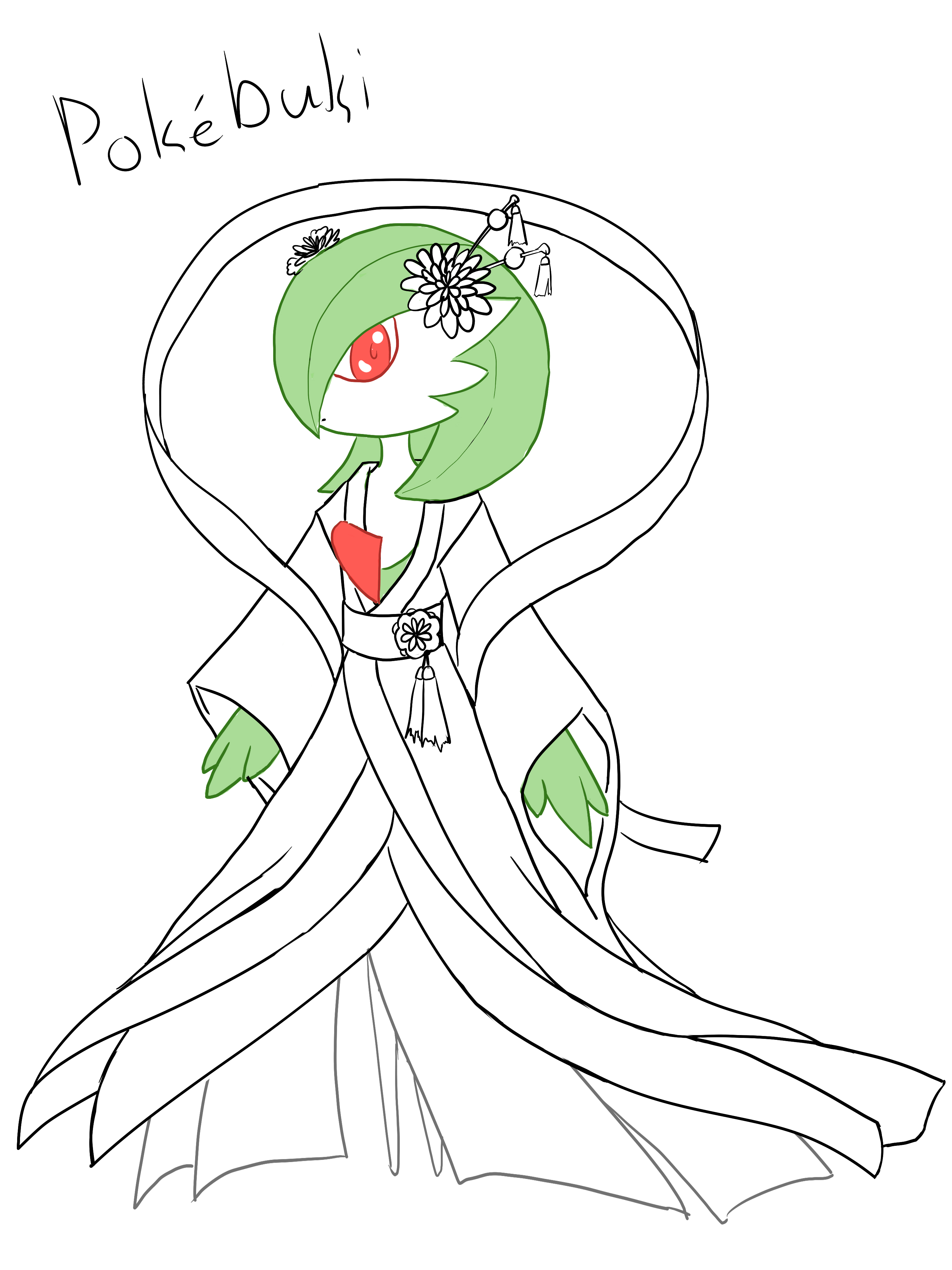 Forgot to post this yesterday but in the spirit of halloween heres some gardevoir skins i designed ive never been confident in colors so i made coloring book versions in case anyone