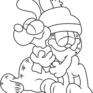 Garfield coloring pages printable for free download