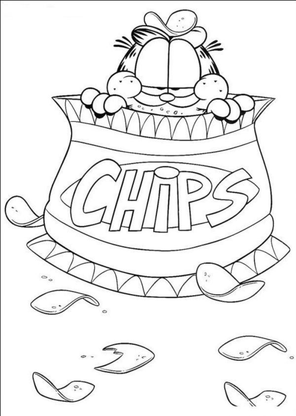 Garfield coloring pages printable pdf