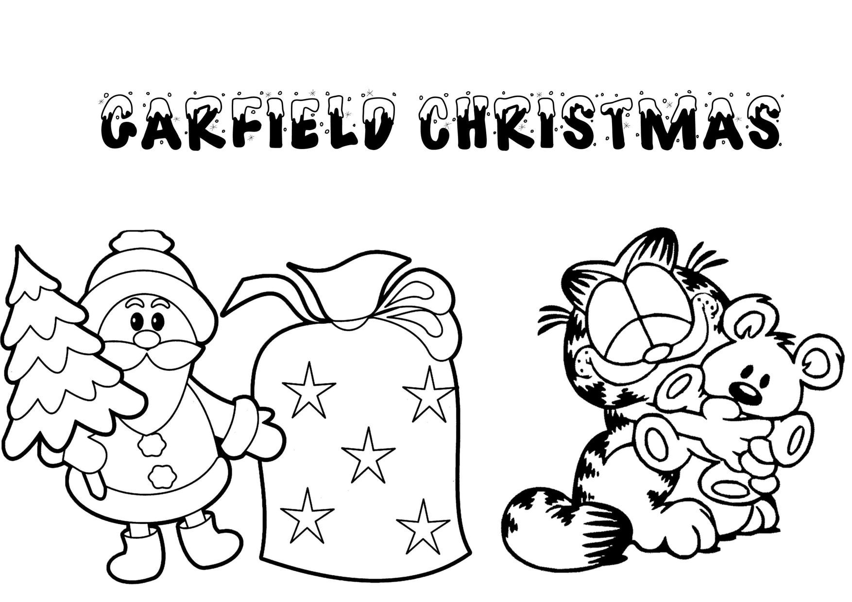 Garfield printable coloring pages