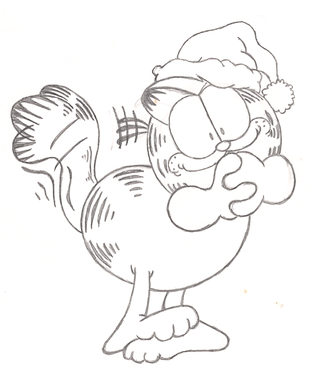 Garfield christmas garfield christmas coloring pages coloring pictures